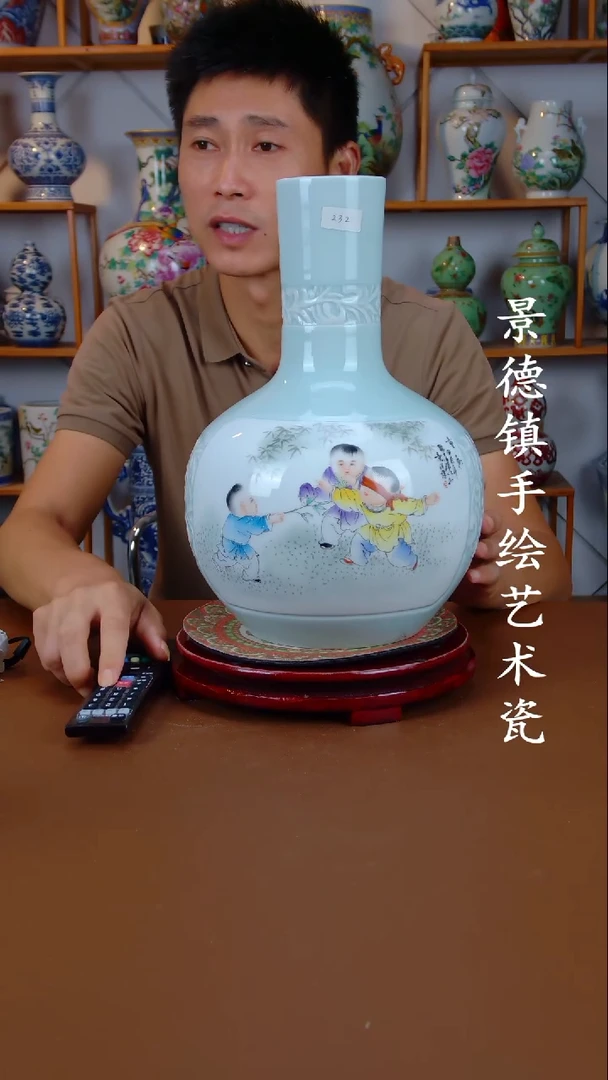 现代景德镇手工手绘陶瓷摆件30