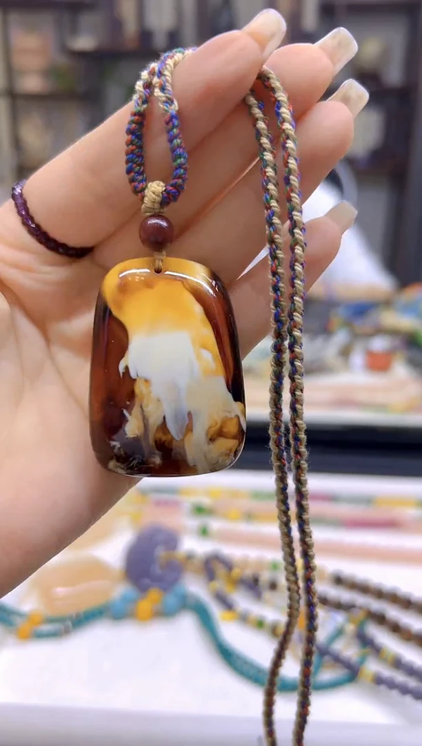 未镶嵌项链琥珀（根珀）DIY款M480
