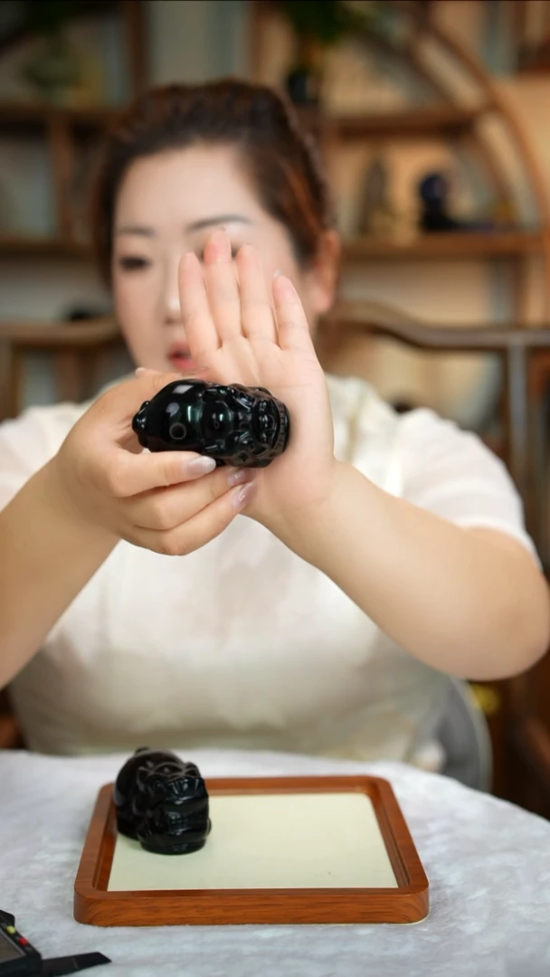 摆件黑曜岩未镶嵌黑曜石貔貅多样性发其一