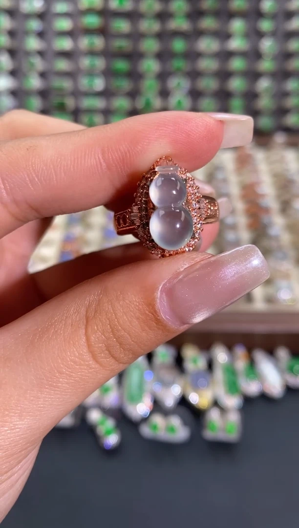 未镶嵌戒指翡翠天然缅甸A货翡翠未镶嵌 粉丝福利