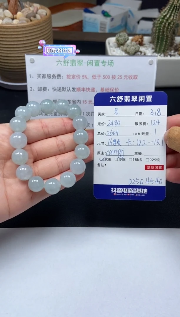 【闪购商品】未镶嵌翡翠手串D2504540