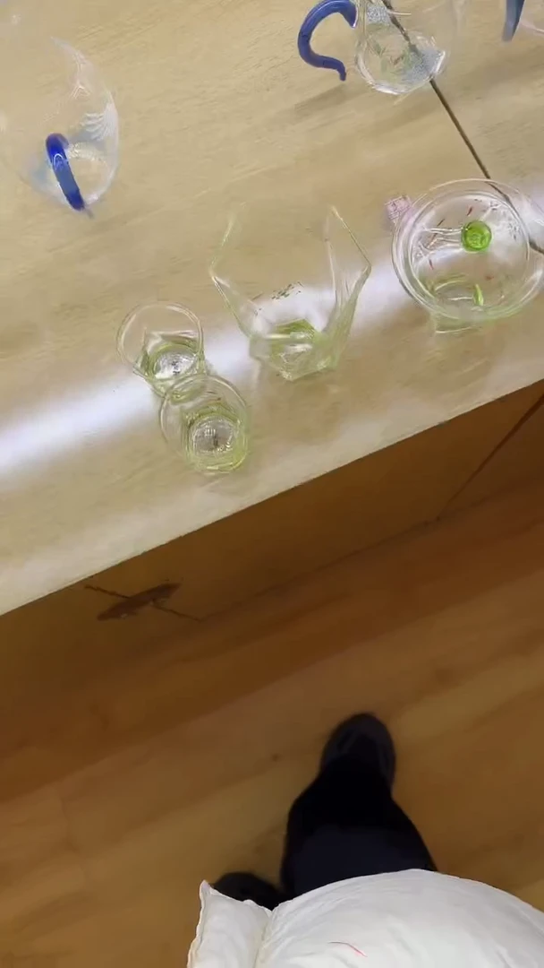 妙*见手绘盖碗+公道杯+俩杯