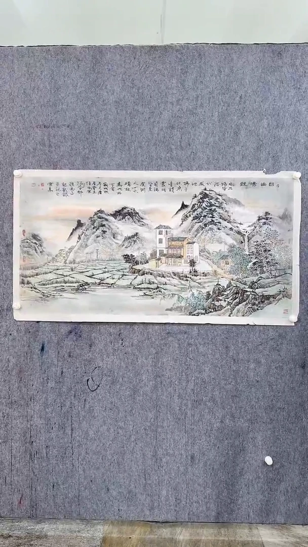 国画徐恩家8平尺精品山水