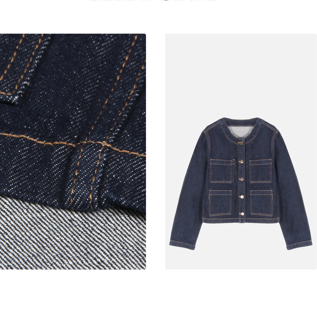 凯特丝蓓079#新品"牛仔"宽松棉弹长袖牛仔外套女1-1301