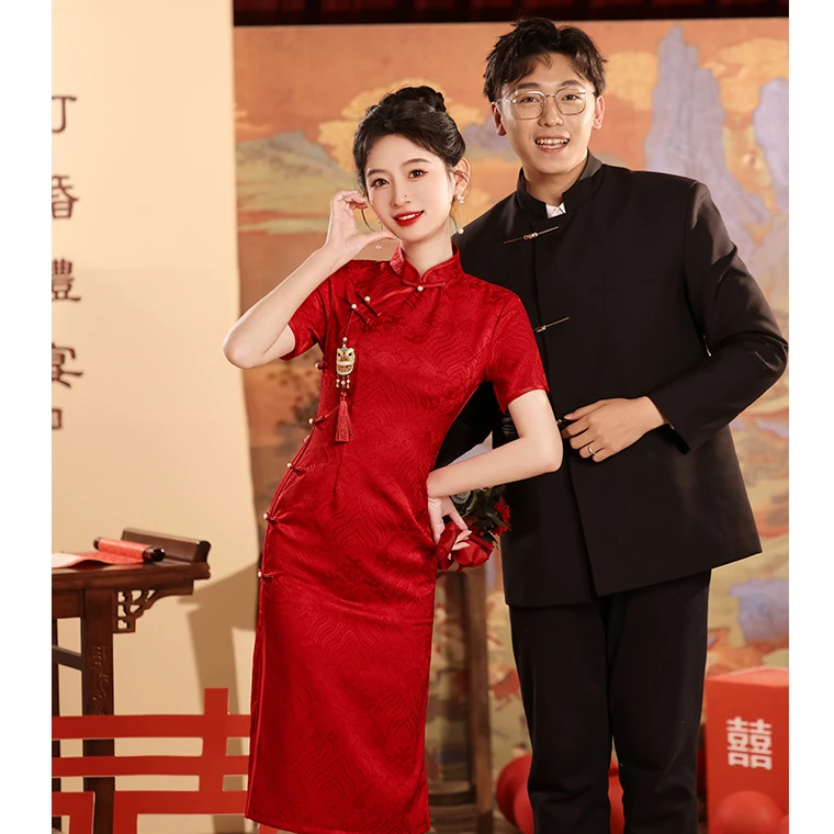 锦绣 | 小个子结婚订婚高考送考旗袍礼服连衣裙敬酒服回门夏季
