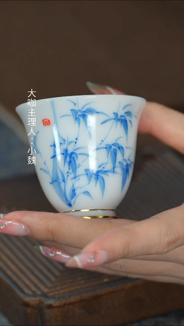【冰种兰竹杯】【12西泠礼盒】