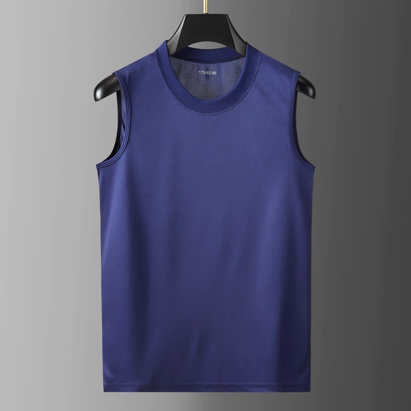 正品新款下架备勤无袖衫火蓝背心坎肩速干体能服运动纯色打底汗衫