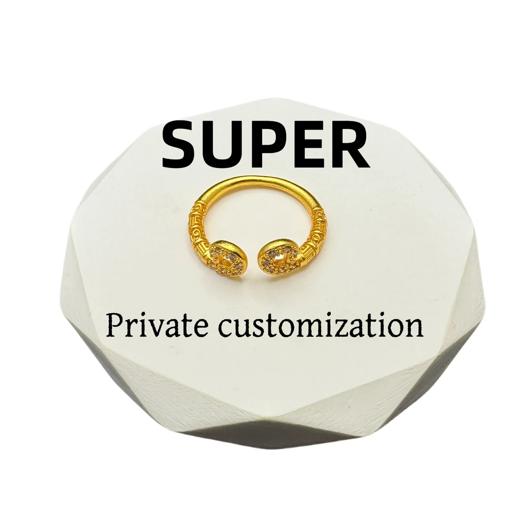 铜合金戒指 时尚紧箍咒戒指轻奢可调节