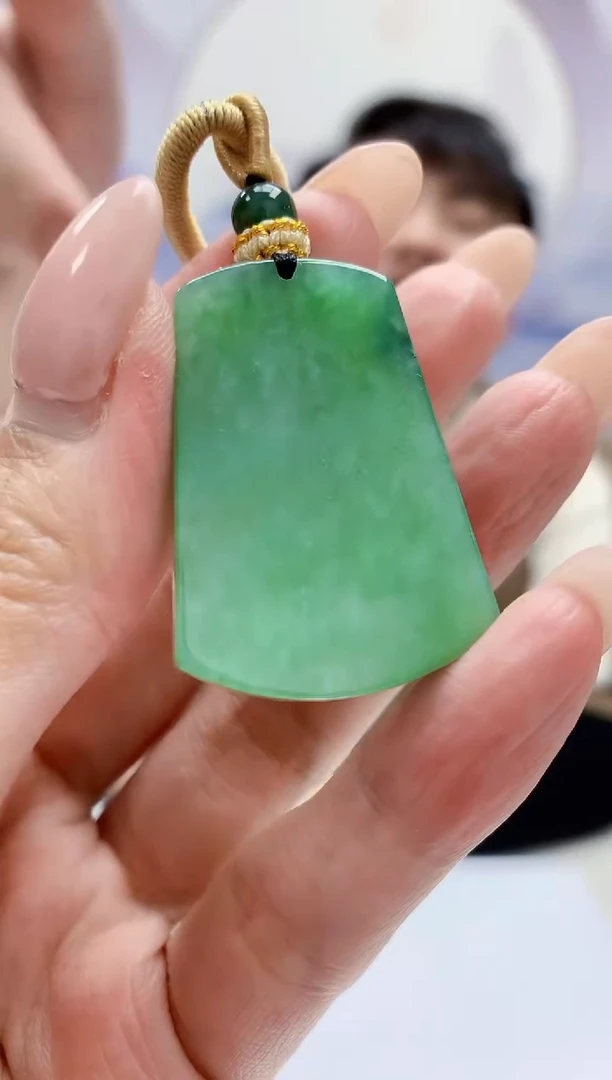 定制翡翠未镶嵌5060MM-毛货挂件69
