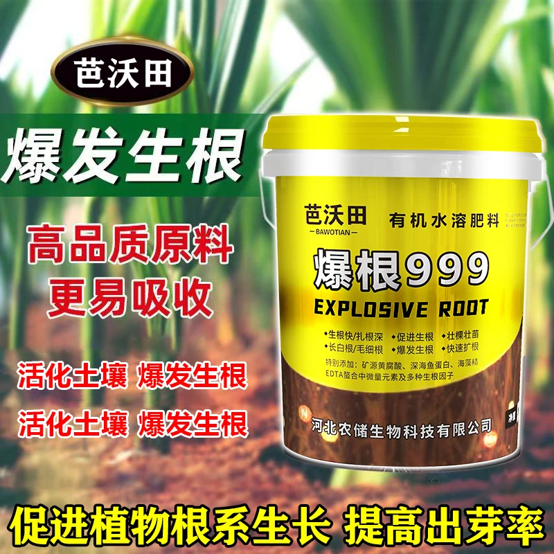 蔬菜果树冲施肥强力生根壮苗水溶肥桶装肥爆根根多生根剂喷施肥料