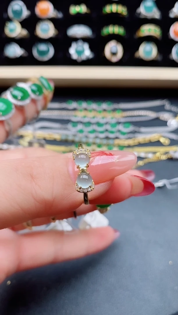 【闪购商品】翡翠戒指银S925镶嵌5085050