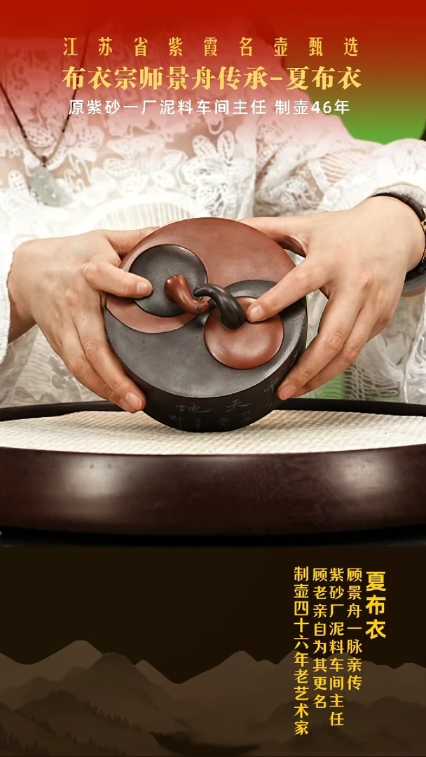 茶壶紫砂顾老亲传夏布衣作品01
