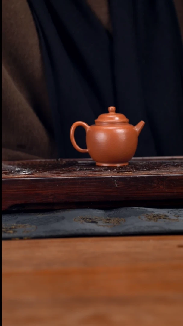 【闪购商品】紫砂茶壶130cc黄龙山原矿朱泥宫灯13