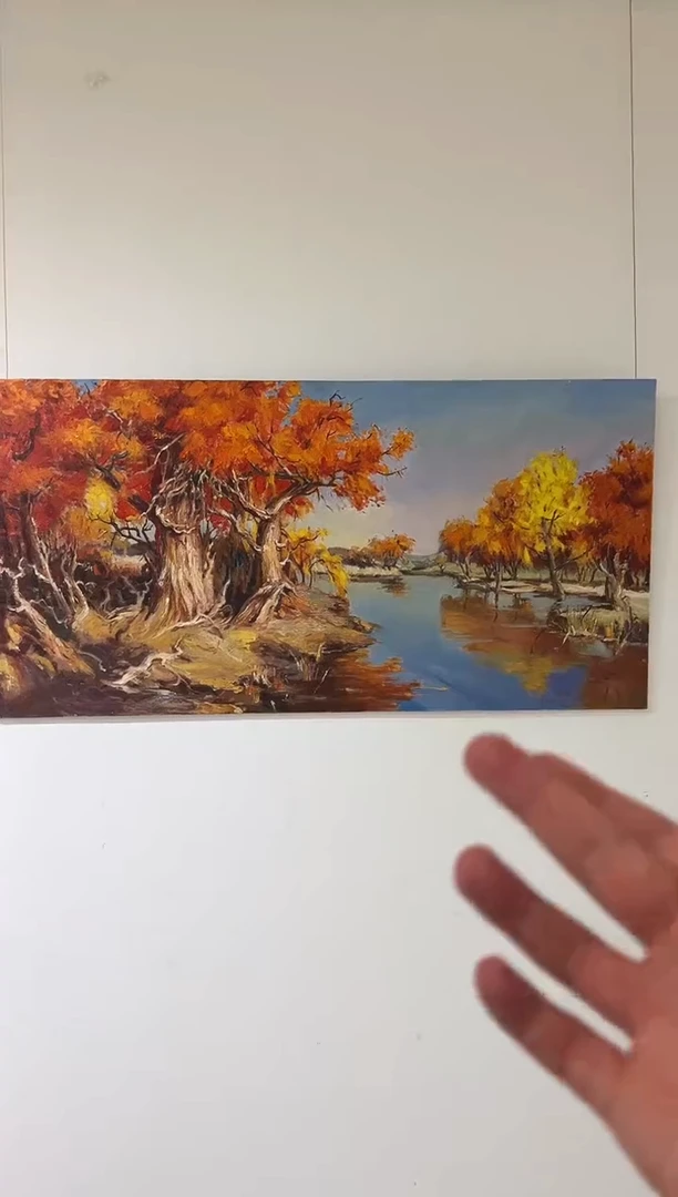 油画梁潮水-8平尺-油画作品