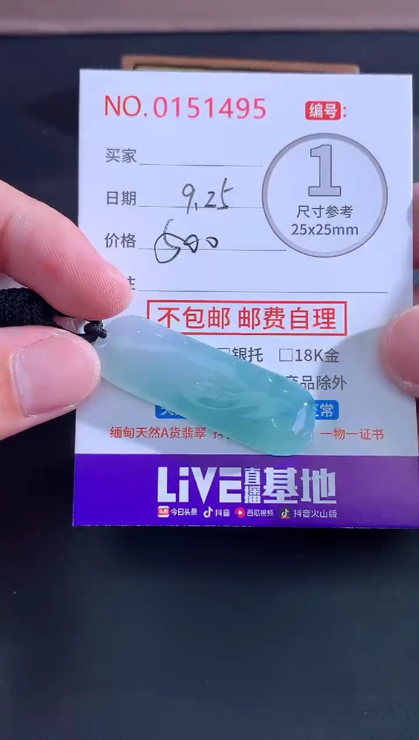 颈饰未镶嵌翡翠威*人天然缅甸A货翡翠