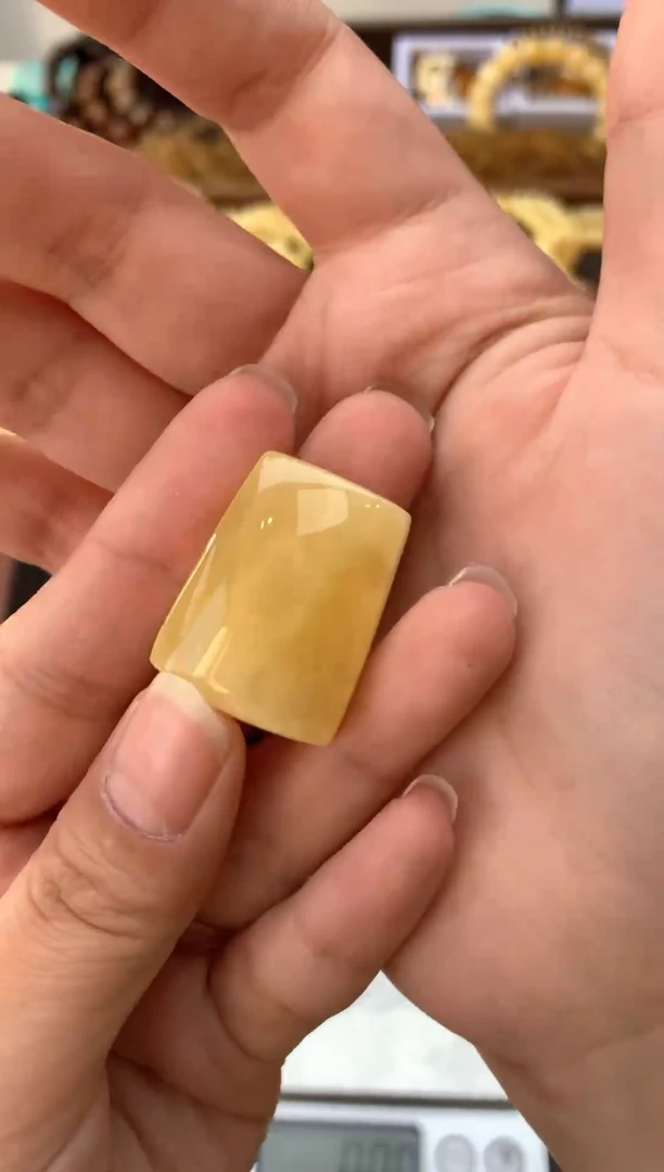 【闪购商品】琥珀珠宝奇石未镶嵌065琥珀蜜蜡花粉