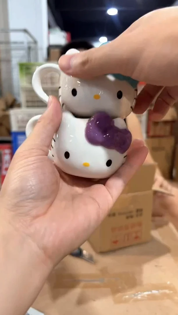 瓷片kkkt一口杯 紫色加蓝色