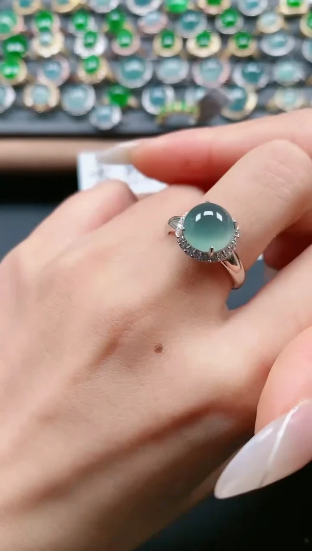 【闪购商品】翡翠戒指银S925镶嵌11111111