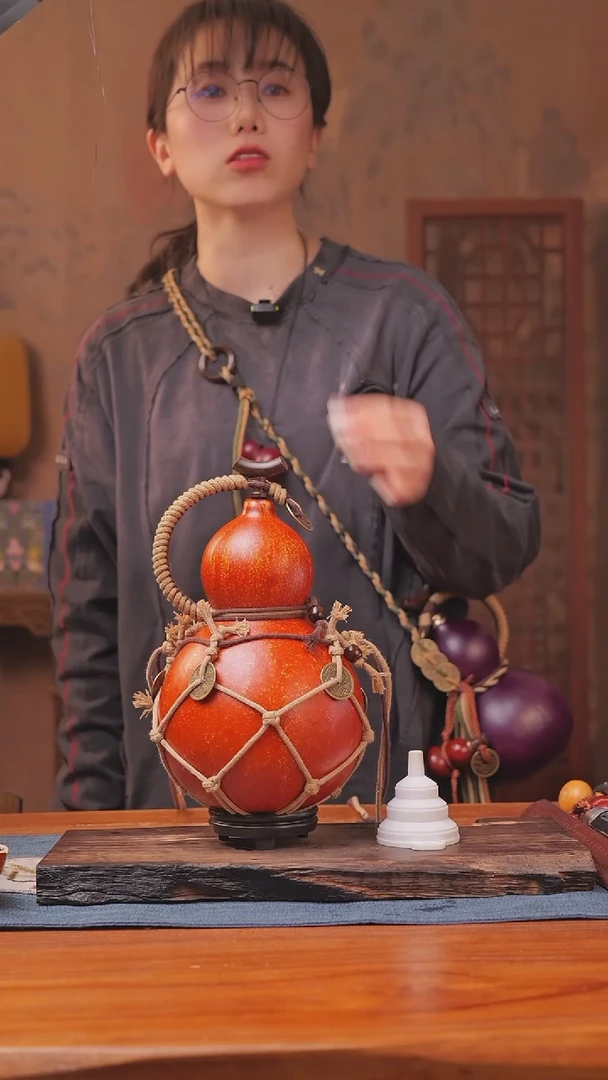 1271号链接精品大漆葫芦现货现发[一物一拍]（1000ml）