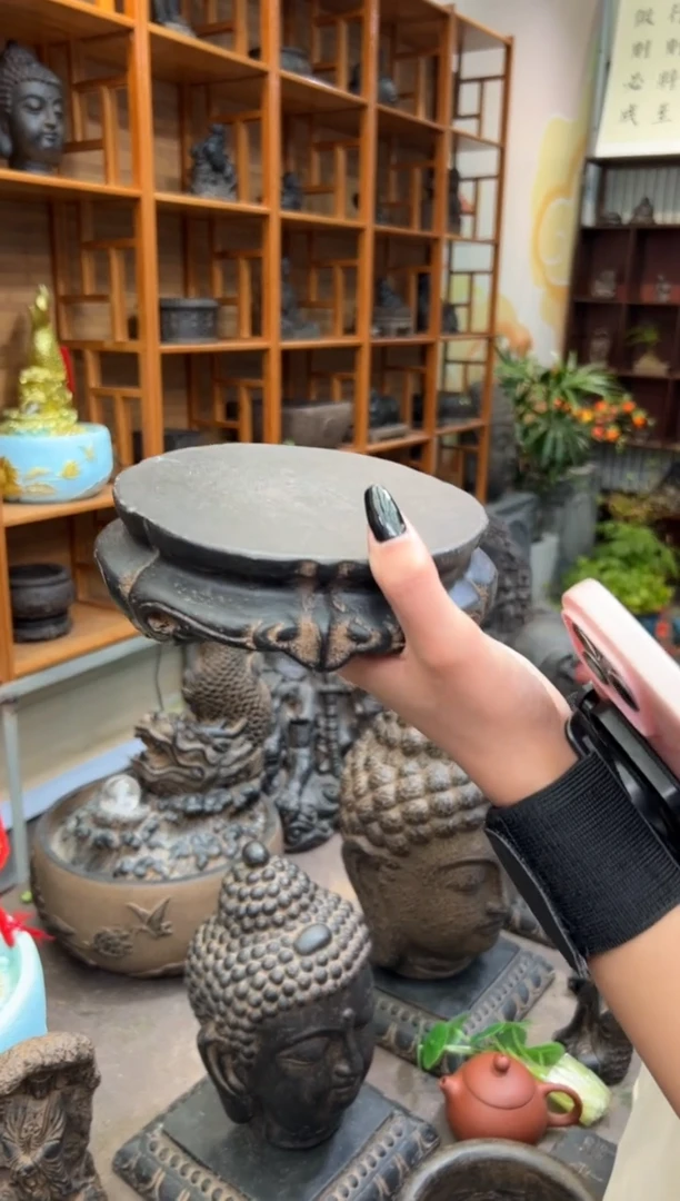 陶土【火山泥】金箍坛底座