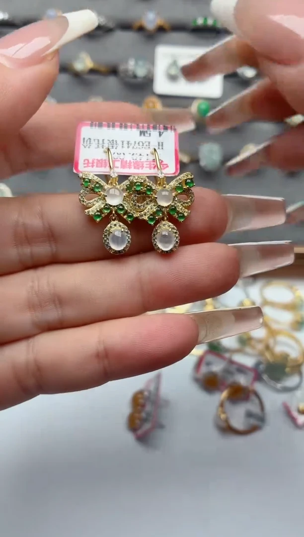 银S925镶嵌戒指翡翠.