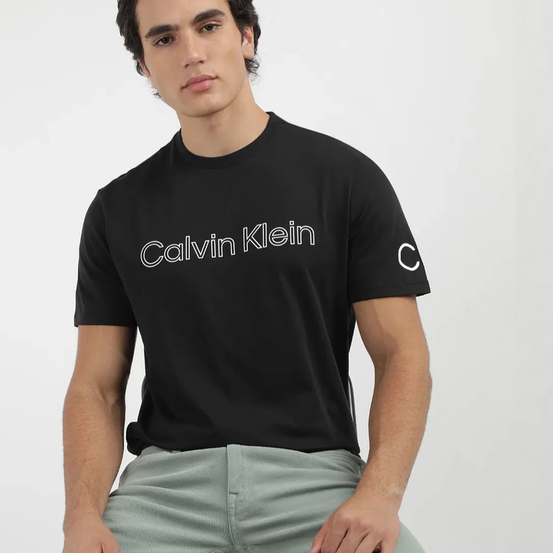 Calvin Klein/卡尔文·克雷恩TRVLNG LG CRW NCK专柜款男女CK短袖