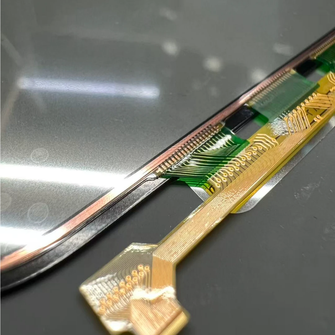 苹果触摸功能片cop高透光性低延迟触摸，原线路焊接触摸组网带oca