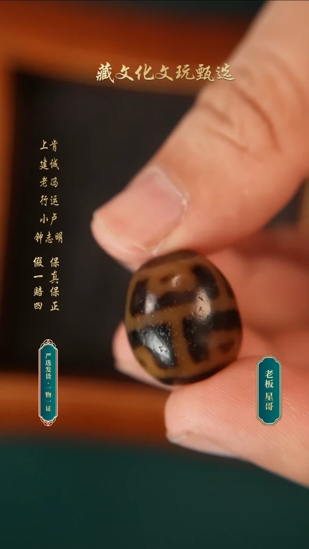 未镶嵌颈饰玛瑙/玉髓老冯黑金龟甲连心达洛19.8*17.3