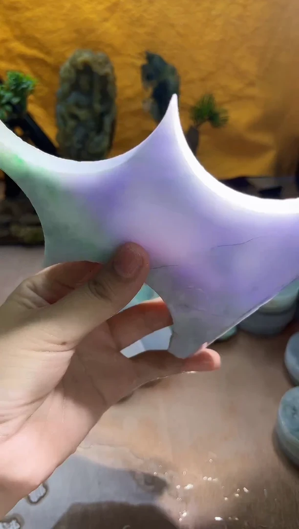 未镶嵌挂件翡翠A货砚曹682