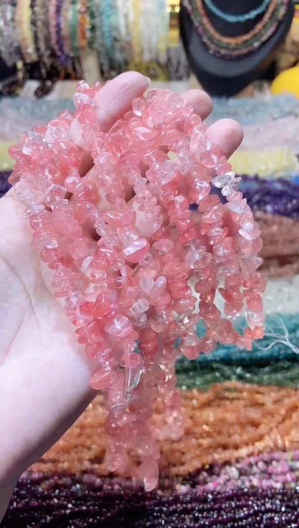 未镶嵌珠宝半成品水晶西瓜晶
