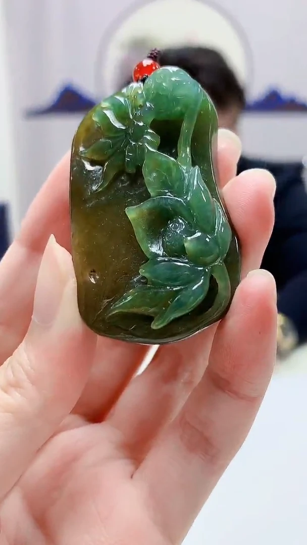 定制翡翠未镶嵌5060zm-毛货挂件112