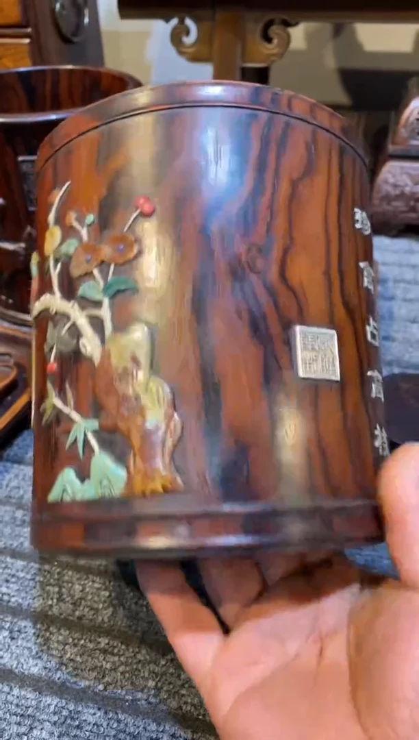 【闪购商品】香榧木木雕文房木器文房雅玩