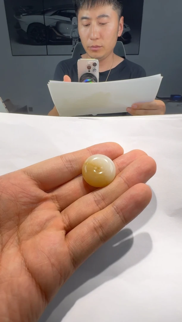 颈饰未镶嵌和田玉23mm精品平安扣