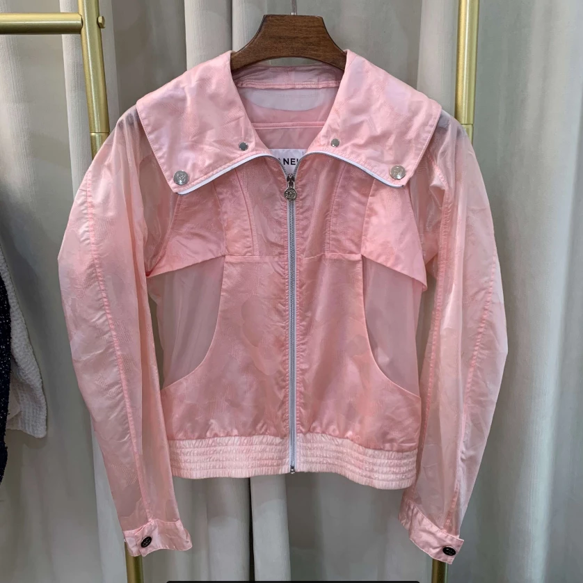 99新 Chanel/香奈儿 CHANEL 休闲防晒外套粉色 36码
