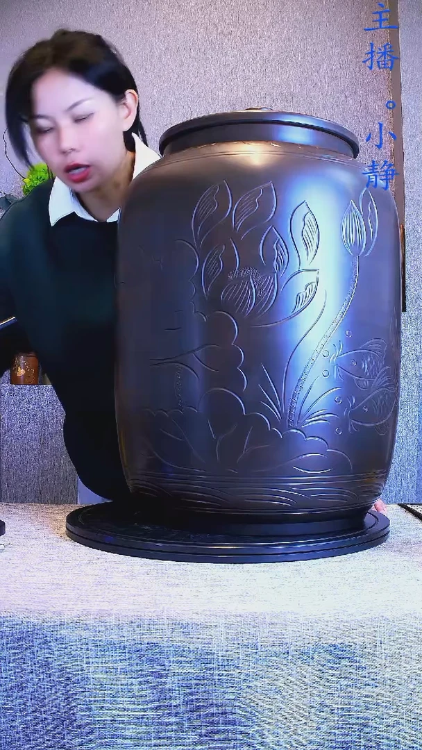 全手工紫陶茶罐精磨357饼30片029