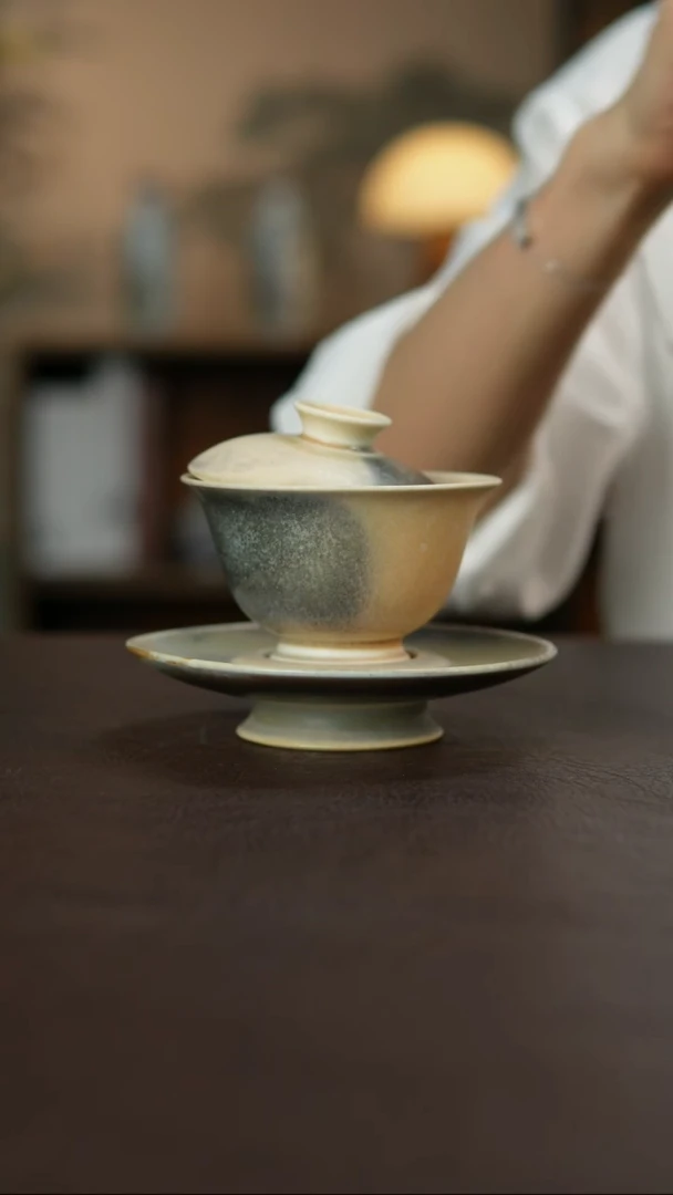 景德镇陶瓷杯碗柴烧多人