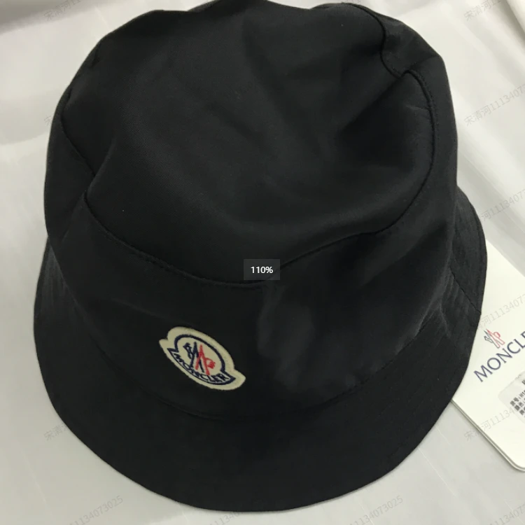未使用 MONCLER 小花6枫 帽子 渔夫帽 黑色