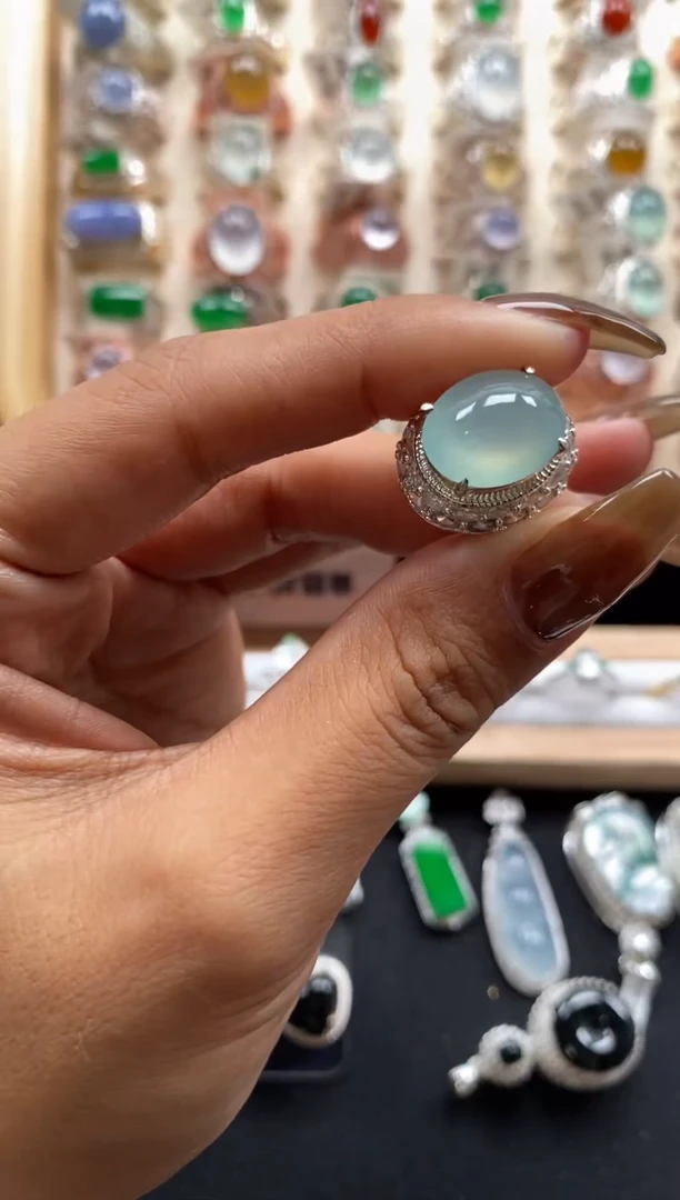 未镶嵌翡翠耳饰缅甸天然a货翡翠