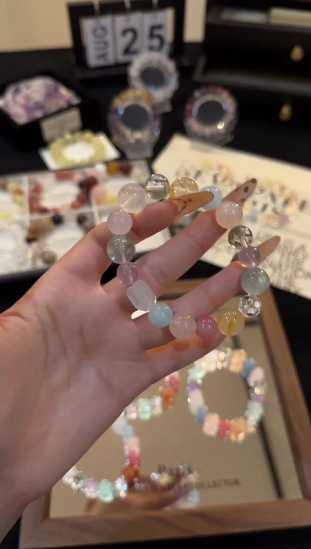 未镶嵌手链水晶多宝x2801