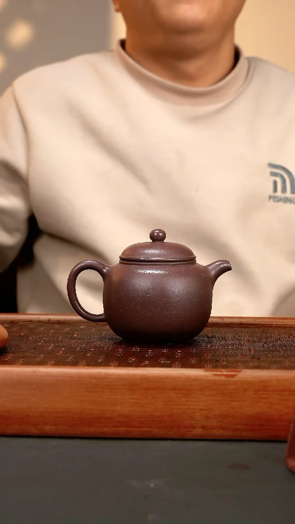 【闪购商品】紫砂茶壶LHB满砂天青【匏尊】