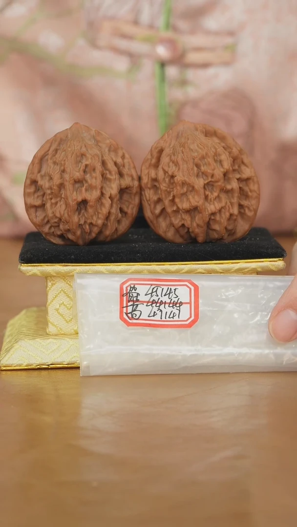 把件文玩核桃麦穗虎头有修