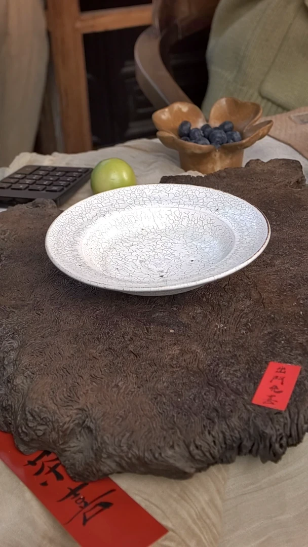 【闪购商品】陶瓷双饮款@@落苏草帽盘NB9