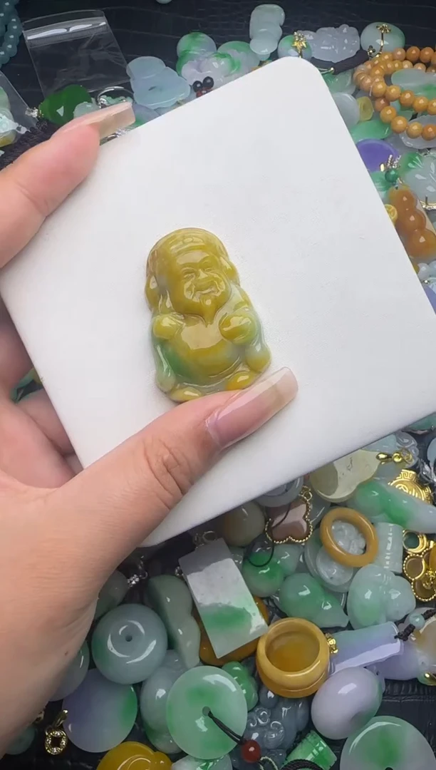 翡翠未镶嵌颈饰天然缅甸翡翠吊坠