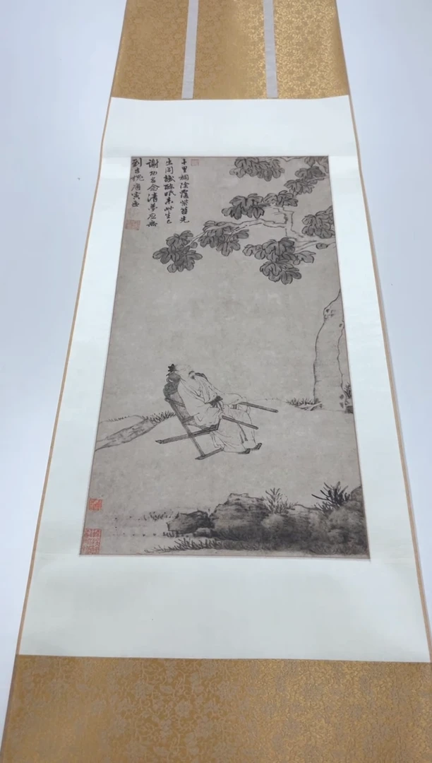 【复刻品】唐寅 桐荫清梦