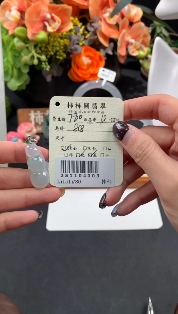 颈饰18K金镶嵌翡翠姐姐251104003