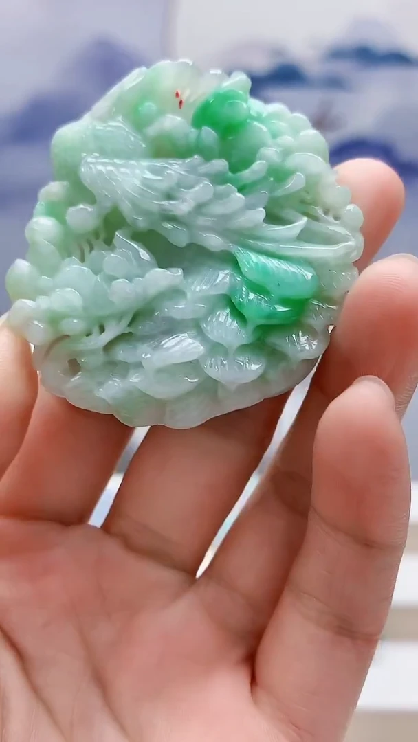 未镶嵌定制翡翠4852lr-毛货挂件8