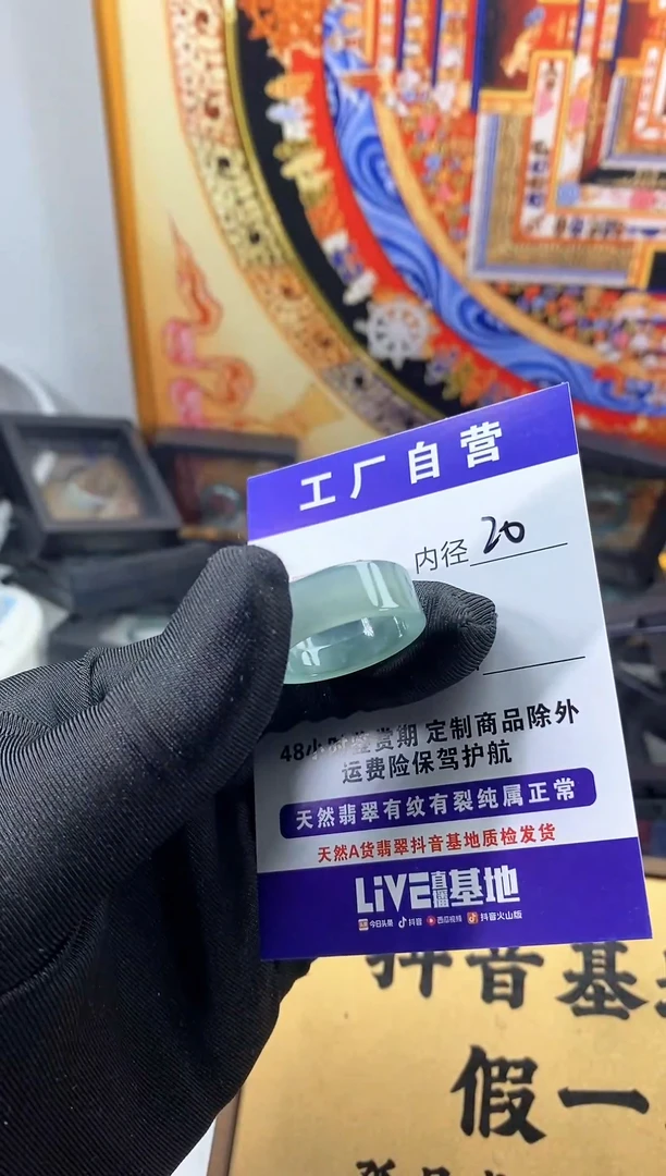 未镶嵌戒圈翡翠417