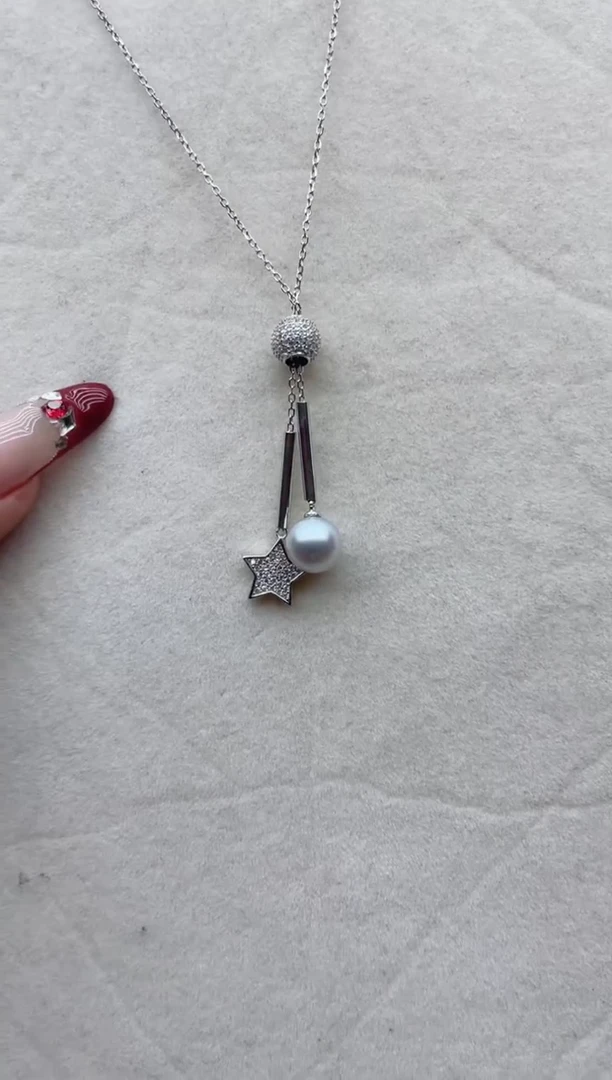 【闪购商品】海水珍珠套链银S925镶嵌A32