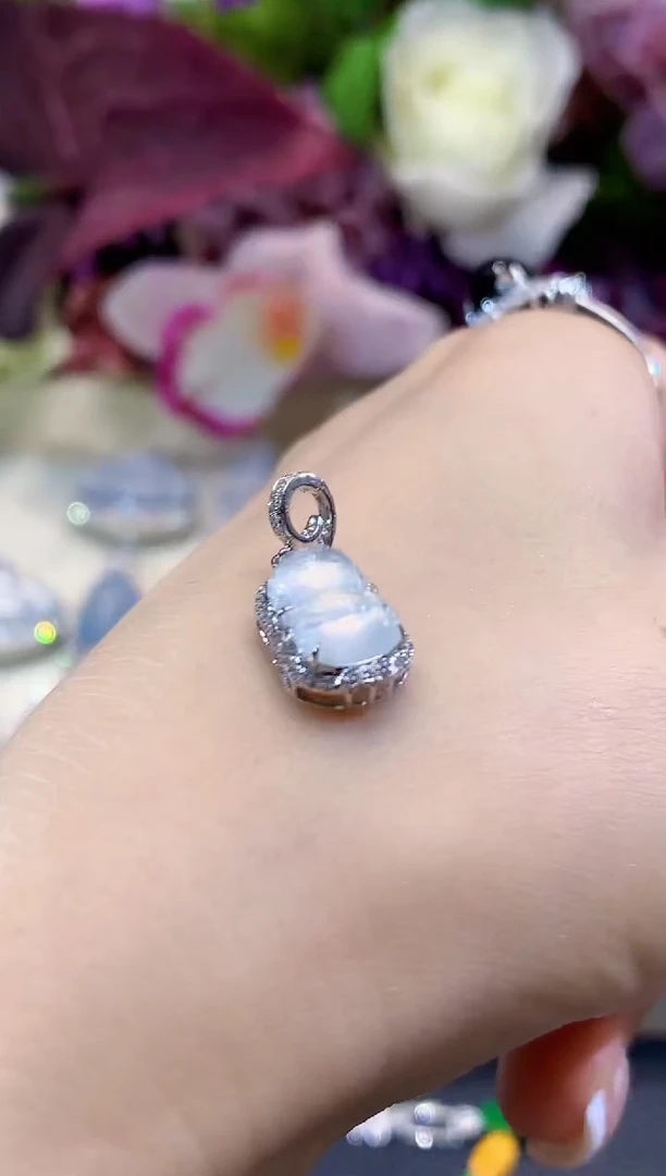 套链18K金镶嵌翡翠A50翡翠