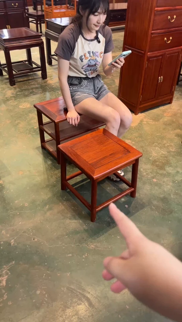 花梨木类成套家具缅花加大凳子
